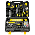 Kit de herramientas manuales para reparación del hogar de 108 piezas, juego de herramientas de mecánica para el hogar, kit de herramientas básico para artesanos, juego de herramientas manuales de mecánica para bricolaje en el hogar