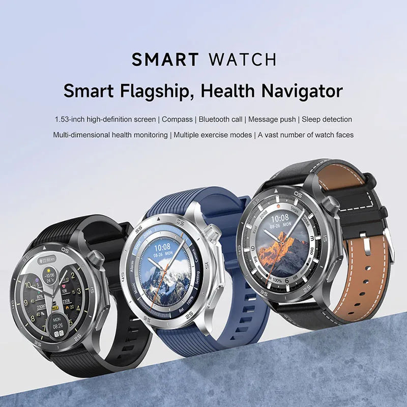 Smart Watch Men's 466*466 AMOLED HD Screen 4GB Memory 3D Surround Vision Watch BT Call IP68 Waterproof Man Smartwatch 2025 New