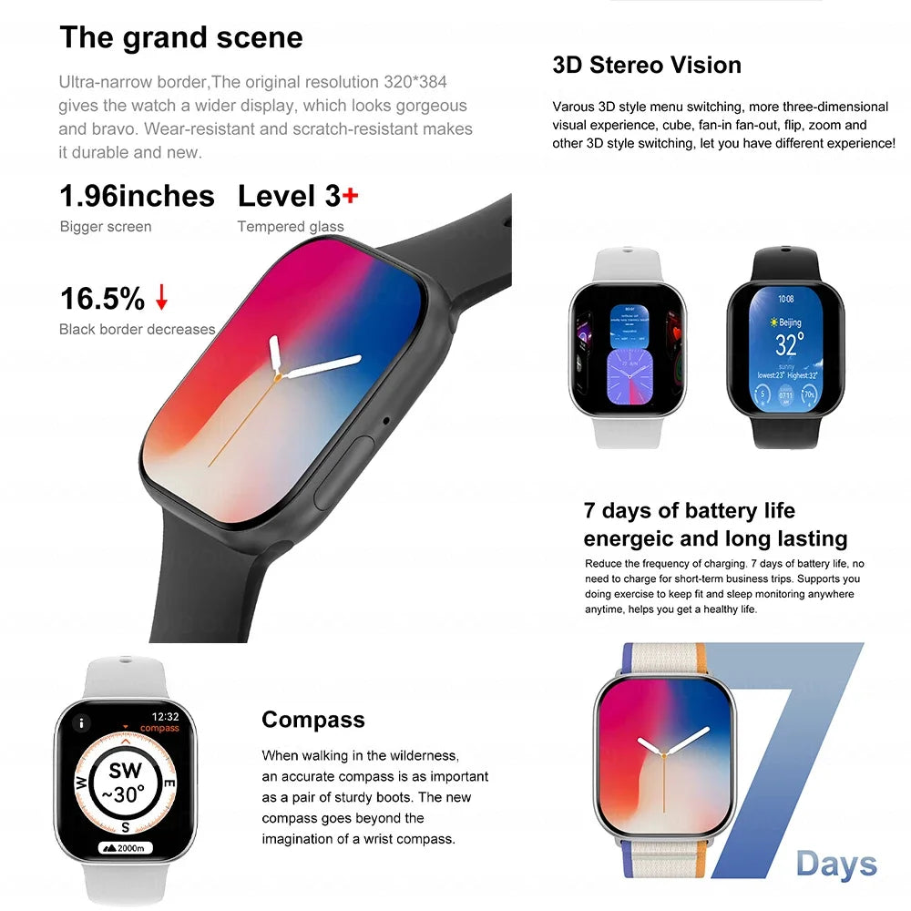 ZODVBOZ DT Watch 10 smartwatch AMOLED da 1,96″