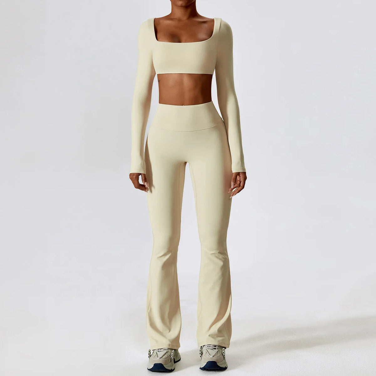 Conjunto de yoga de mujer, 2 piezas, top y leggings