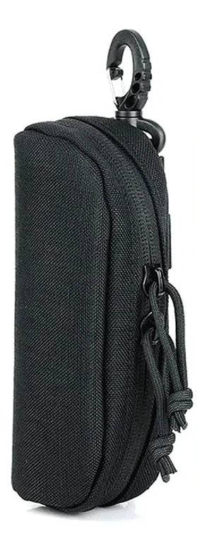 Tactical MOLLE Eyeglass Case Hunting Shockproof Protective Goggles Box Portable Outdoor Sunglasses Case-1000D Nylon