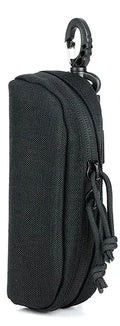 Tactical MOLLE Eyeglass Case Hunting Shockproof Protective Goggles Box Portable Outdoor Sunglasses Case-1000D Nylon