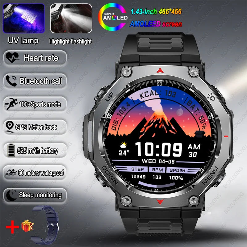 Bluetooth Calling Sports Smartwatch with 5 ATM Rating