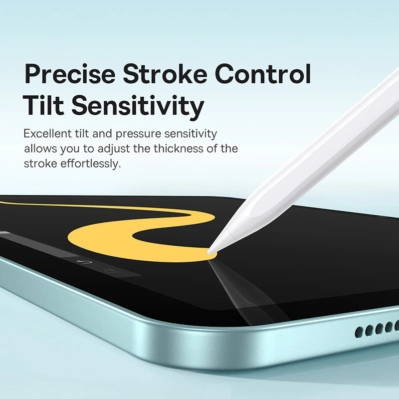 Baseus 3rd Gen Bluetooth Stylus Pen for Apple Pencil Palm Rejection Compatible with iPad Pro Mini Air 2026-2018 Tablet Touch Pen
