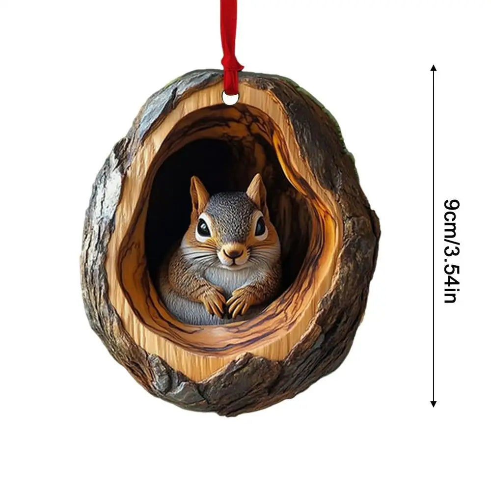 Christmas Acrylic Animal Ornaments 2025 Christmas Tree Pendant Seasonal Decor for Tree Hanging Xmas Navidad Party Supplies