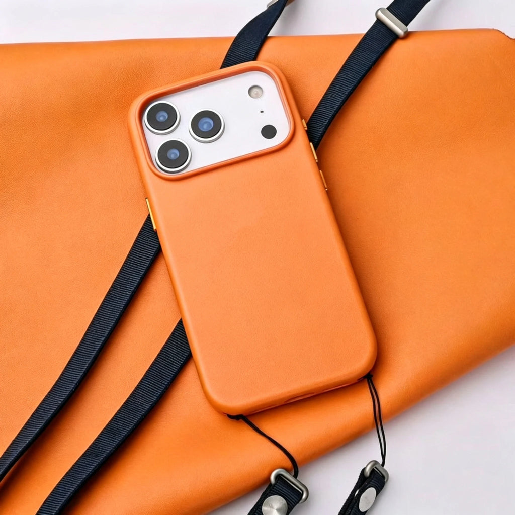 Official Magnetic Leather White Animation Case for Apple iPhone 18 17 Pro Max 18P Original MacSafe for MagSafe Cover Accessories