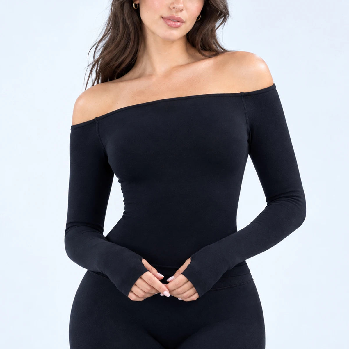 Maglia sportiva da donna a maniche lunghe per yoga e fitness