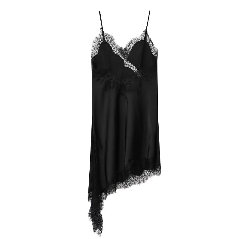 Abito corto da donna senza maniche con scollo a V