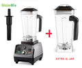 Blender haute puissance BioloMix 2200 W 3 CV avec minuterie, bol de 2 L sans BPA, idéal pour smoothies, jus, préparation d’aliments et concassage de glace