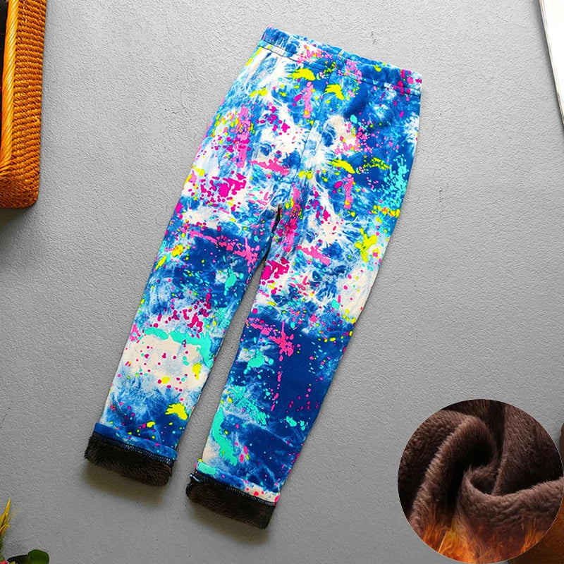 Children’s Fleece-Lined Printed Leggings