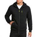 Autumn Men's Sweatshirt Jacket Casual Hooded Long Sleeve Slim Fit Comfortable Solid Color Simple Style Zipper Fashion Outerwear