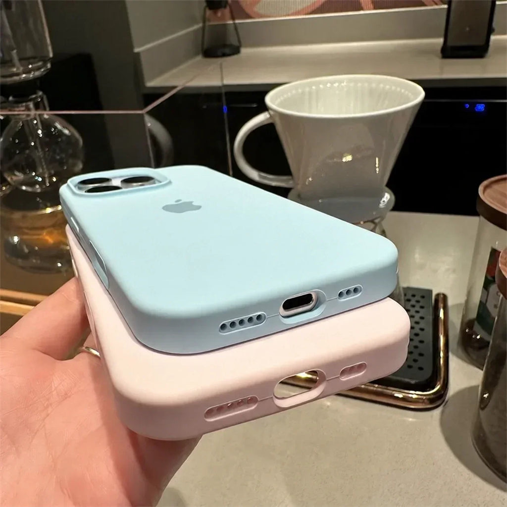 Premium Liquid Silicone Case for Apple iPhone 18 17 16 15 14 13 Pro Max Luxury Soft Touch Shockproof Slim Protective Phone Cover
