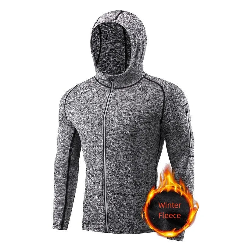 Maglia sportiva uomo a maniche lunghe girocollo