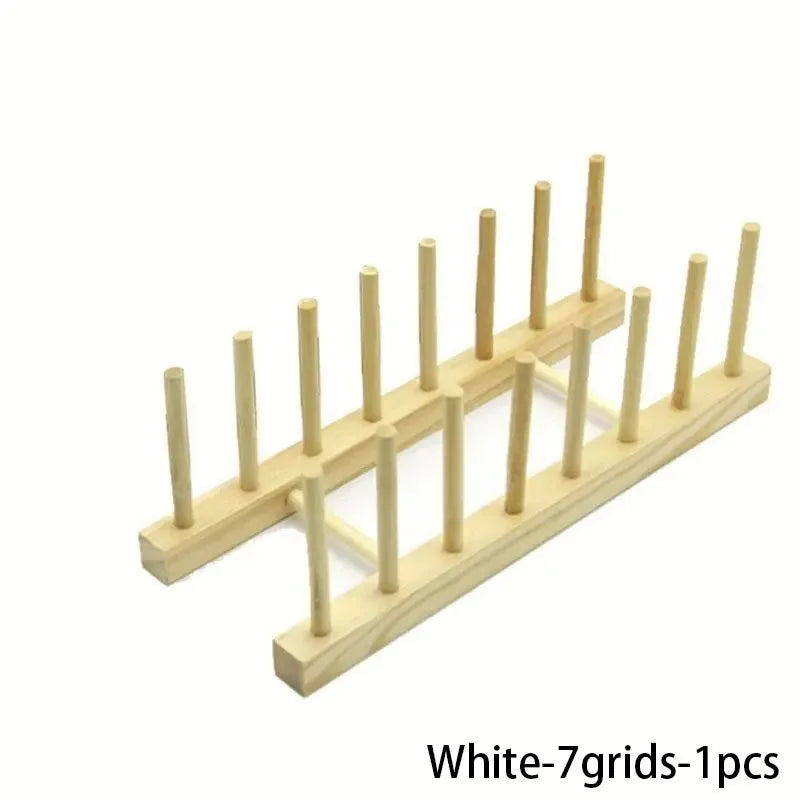 Organizador de almacenamiento para cocina, multifuncional, con escurridor de vajilla, de madera, accesorios de cocina