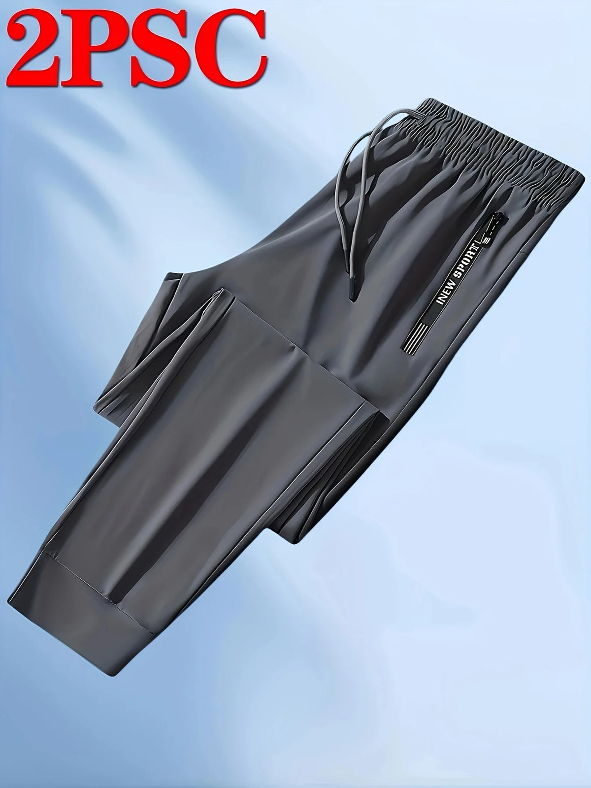Pantaloni sportivi uomo, confezione da 2 pezzi