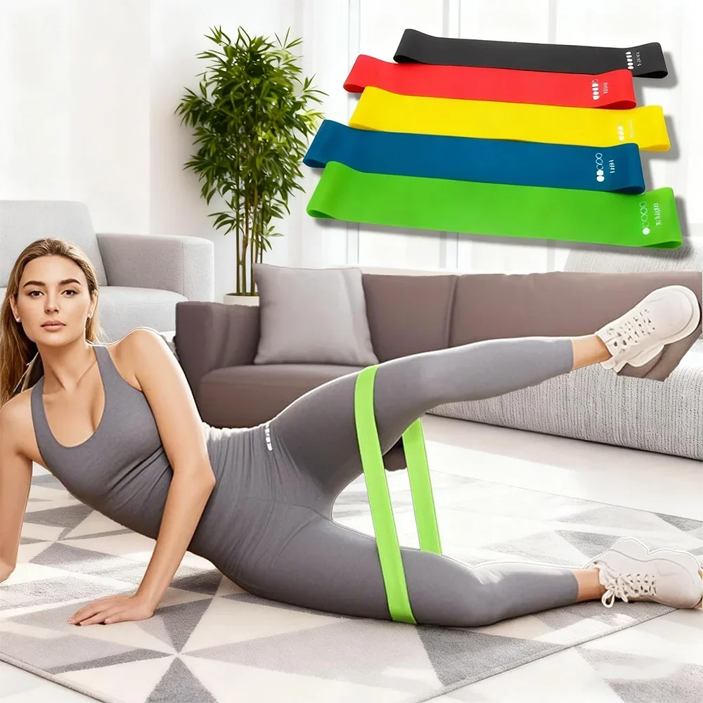 5-Level TPE Resistance Band Set for Yoga and Strength Training