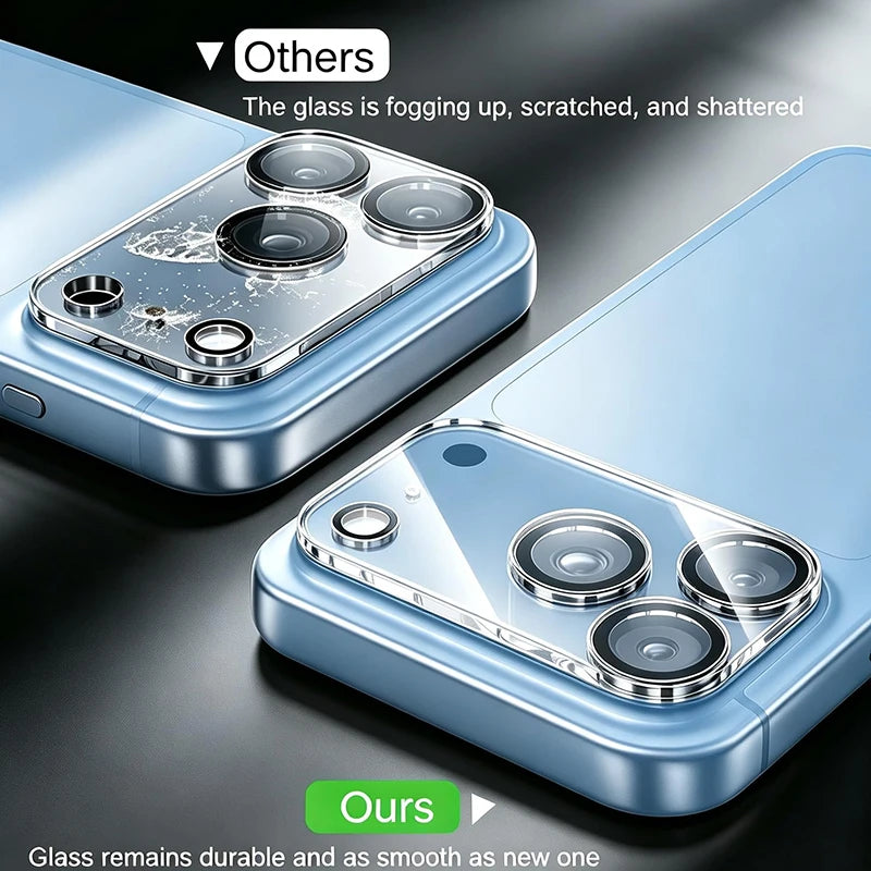 3PCS Back Camera Lens Film for Apple iPhone 18 Pro Max Camera Protectors Transparent Tempered Glass Lens Cover