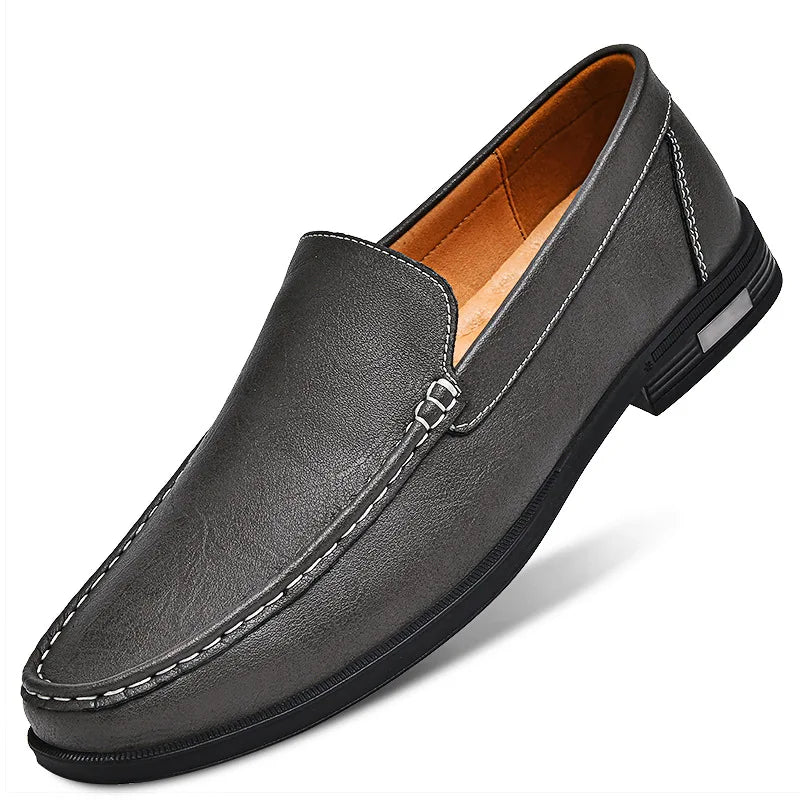 Leder Herrenschuhe Slipper Büro Business Schuhe Hochzeit Party Herren Anzugschuhe Atmungsaktiv Fahren Bequeme Slipper Mokassins