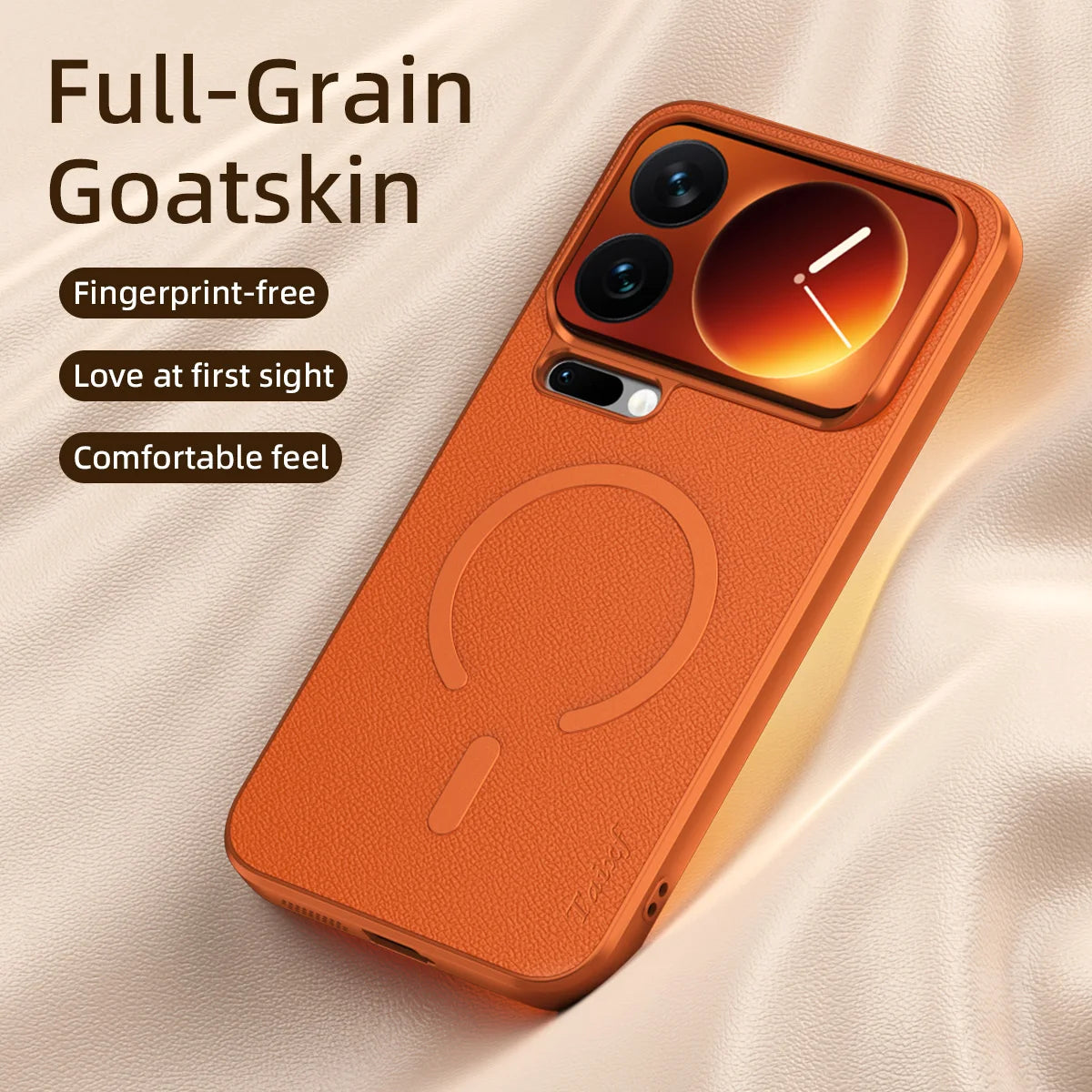 For Xiaomi 18 17 Pro Max Case Magnetic Premium Leather Skin-friendly Shockproof Cover For Mi18 Pro Max Shockproof Bumper Funda