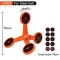 2/4mm Thick Hunting Metal Target | Multi-Faceted Rotating Target for Slingshot, BB & Airgun Precision Training, Portable Impact