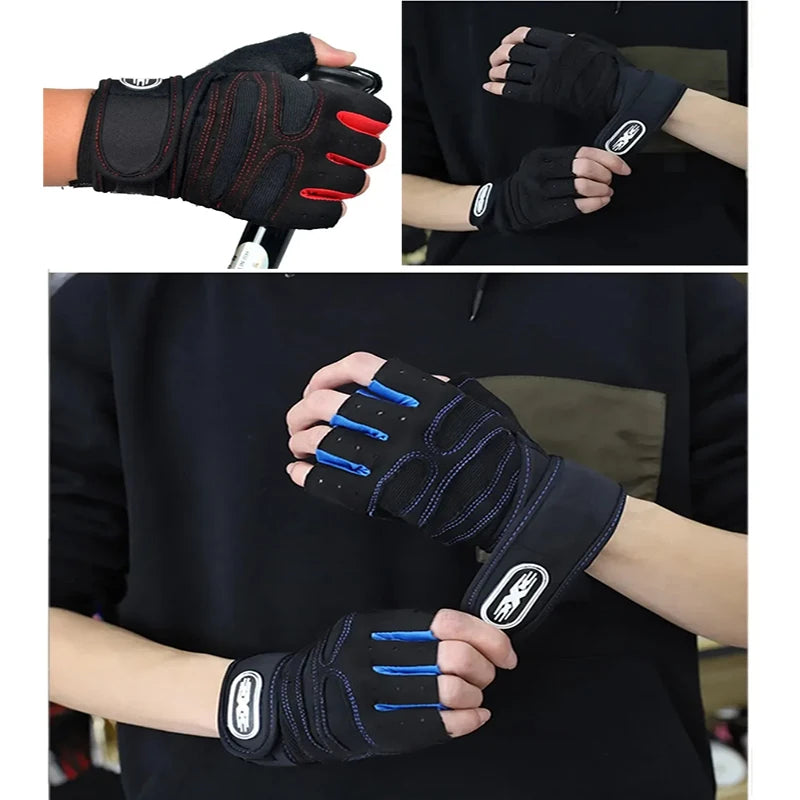 Half-Finger Cycling and Hiking Gloves for Men and Women