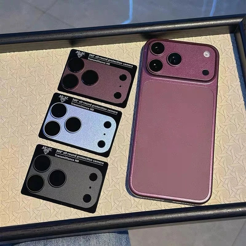 Official Color  Camera Sticker For IPhone 18 Pro Max And 17 Pro Max – Apple Full-coverage Air Metal Matte Protective Lens Film