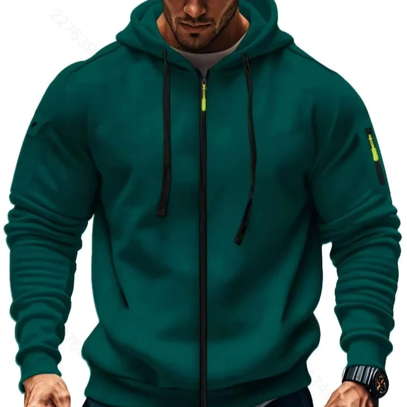 Sports hoodie men's, long sleeve, hooded