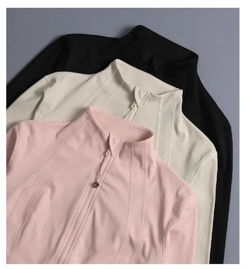 Giacca sportiva donna, colletto alto