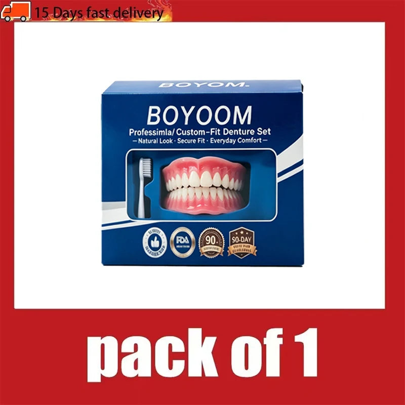 Confort Dentiers Artificiels En Silicone Faits Main Haut Bas Pour Repas Utilisation Extérieure Sourire Jeunesse Accessoires Cosmétiques Dentaires