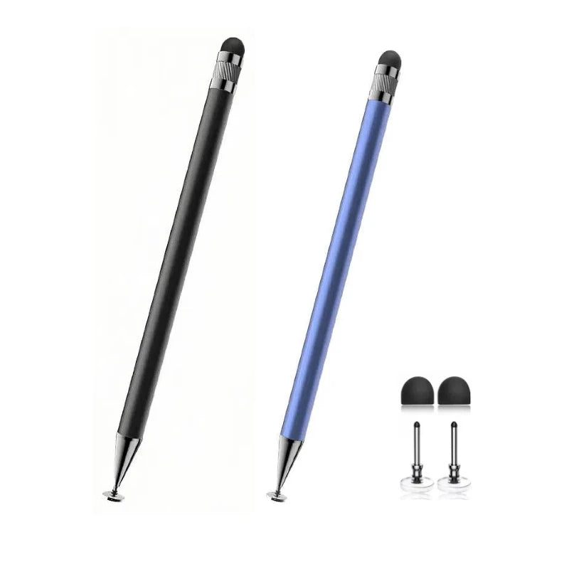 2-in-1 Stylus Pen High Sensitivity Disc Tip Rubber Tip Touch Pencil Suitable for Apple iPhone iPad Android Samsung Tablet Phone