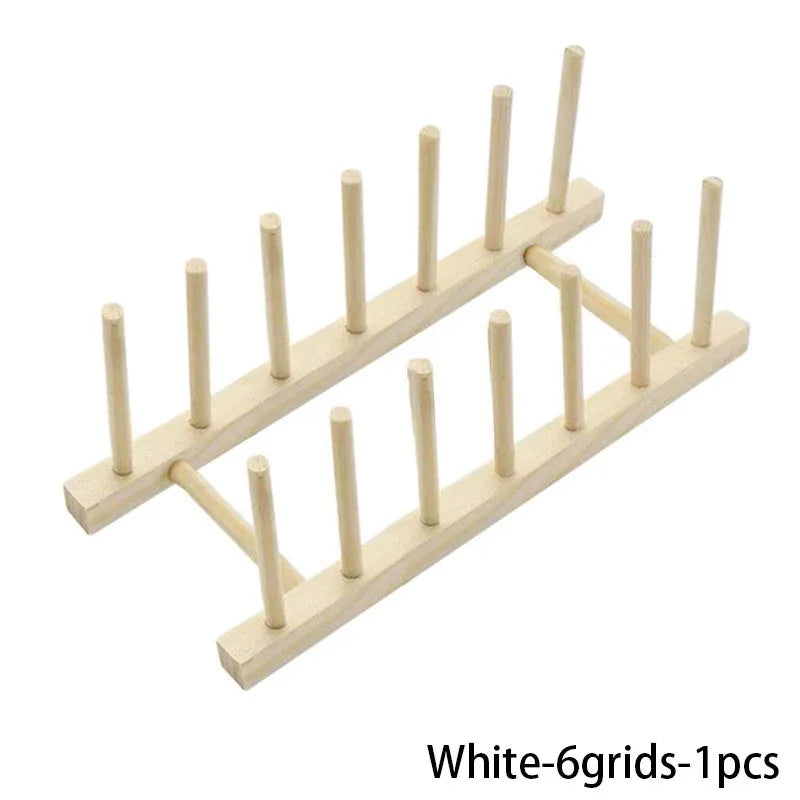 Organizador de almacenamiento para cocina, multifuncional, con escurridor de vajilla, de madera, accesorios de cocina