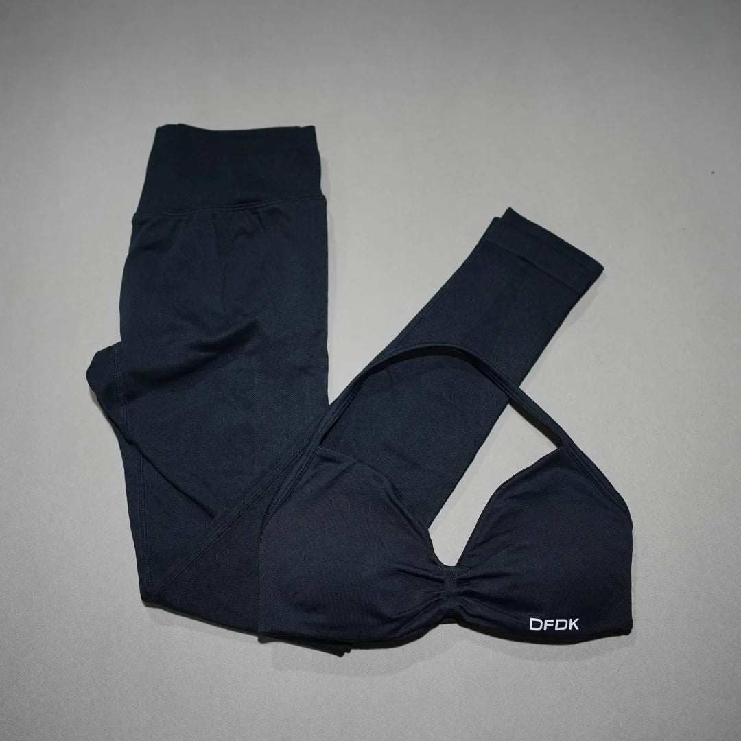 Conjunto de yoga de mujer, 2 piezas, top y leggings