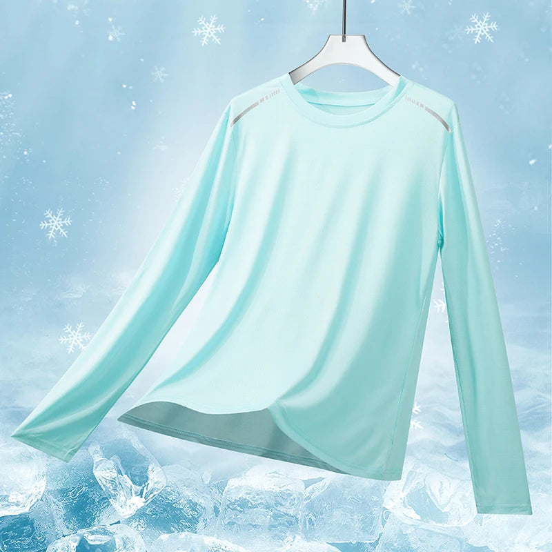 Maglia sportiva donna a maniche lunghe