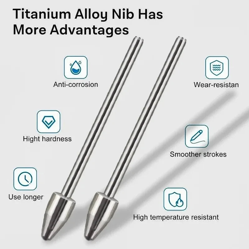 Luxury Metal Stylus Nib for Samsung S-Pen Galaxy Tab S10 Ultra S9 FE NOTE10 Replacement Nib Pressure Sensitivity Pen Tip