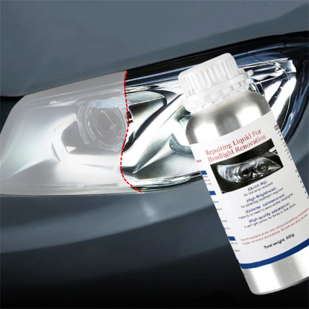 2 Stk. Autoscheinwerfer Flüssigpolymer-Politur 800ml Autoscheinwerfer Polieren Renovierung Reparaturflüssigkeit Scheinwerferaufbereitung Besteam Autoteil