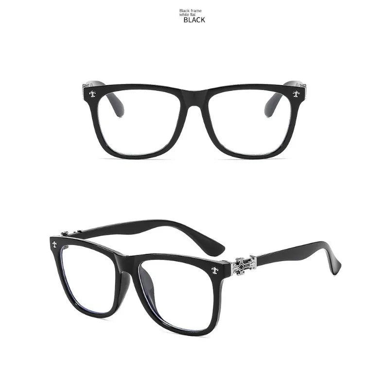 Modische Brillenfassung für Damen, Blaulichtfilter, eckige Brille für Herren, Vintage-Korrektionsbrille