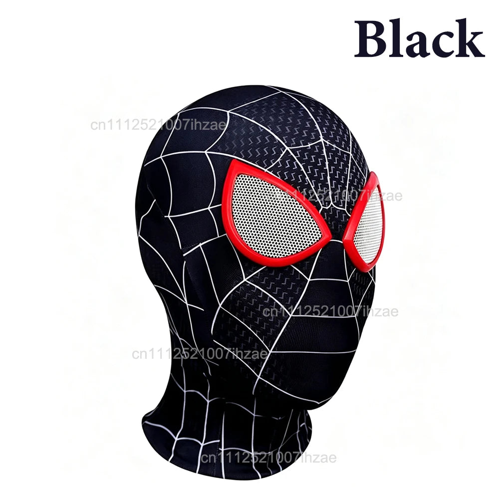 1/2 Stück Spiderman-Atemschutzmasken, hoch elastische Maske mit lustigen Spinnenaugen, für Erwachsene und Kinder, Cosplay, Party, Halloween-Kostümzubehör