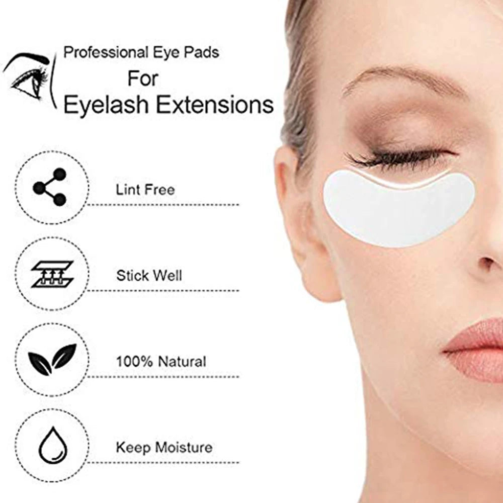 25 Paar Wimpernverlängerungs-Pads, fusselfreie Augenpads mit Gel für die unteren Wimpern