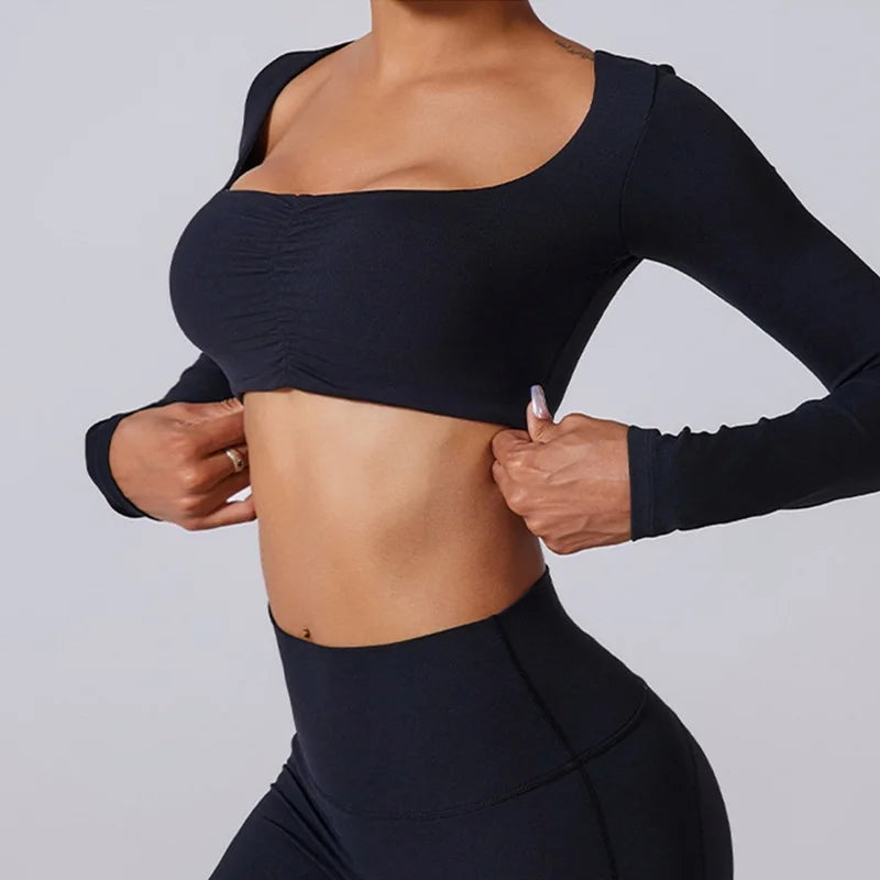 Yoga-Set für Damen, Top und Leggings