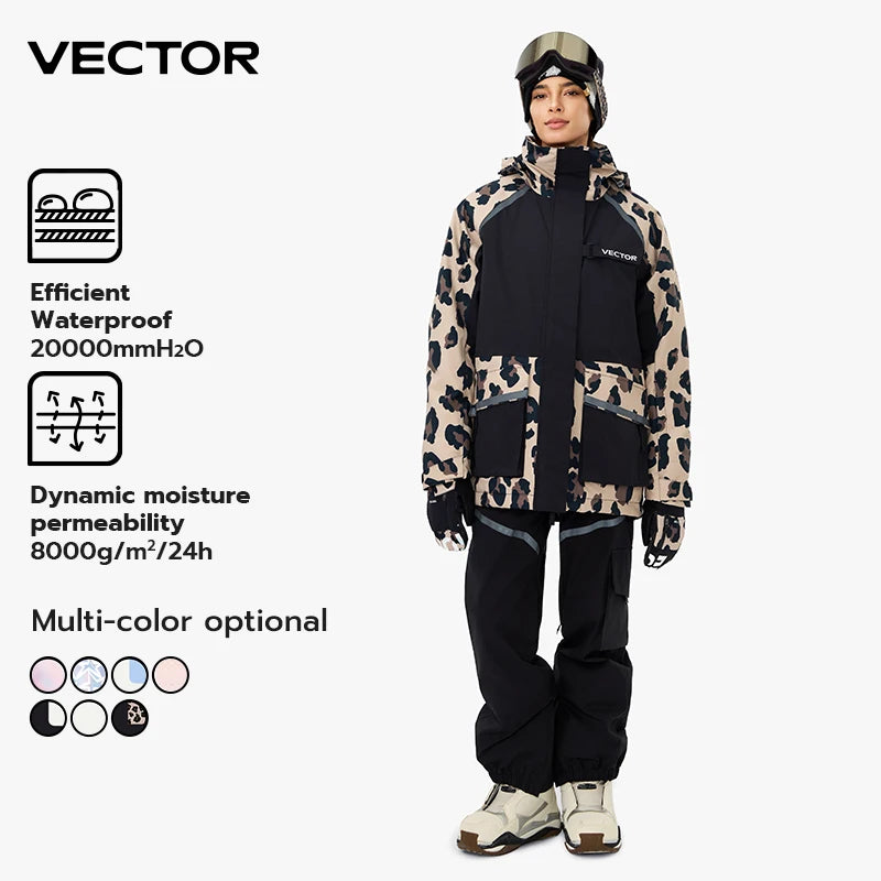 Giacca sci VECTOR con cappuccio HXF70091