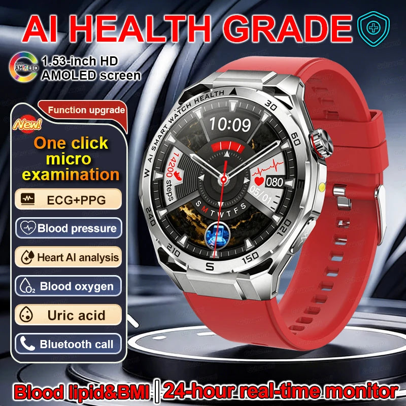 MAVHX 1.53″ AMOLED smartwatch with Bluetooth calls