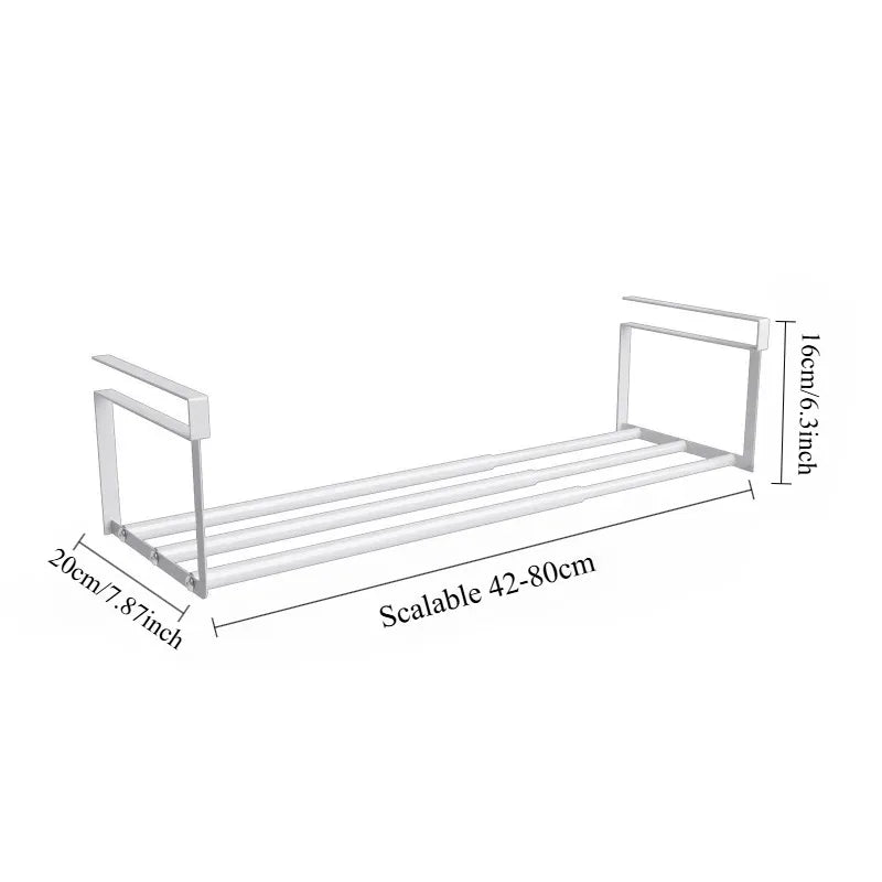 Armoire de rangement pour la maison avec séparateurs multicouches rétractables, extensibles et suspendus pour optimiser l’espace de rangement