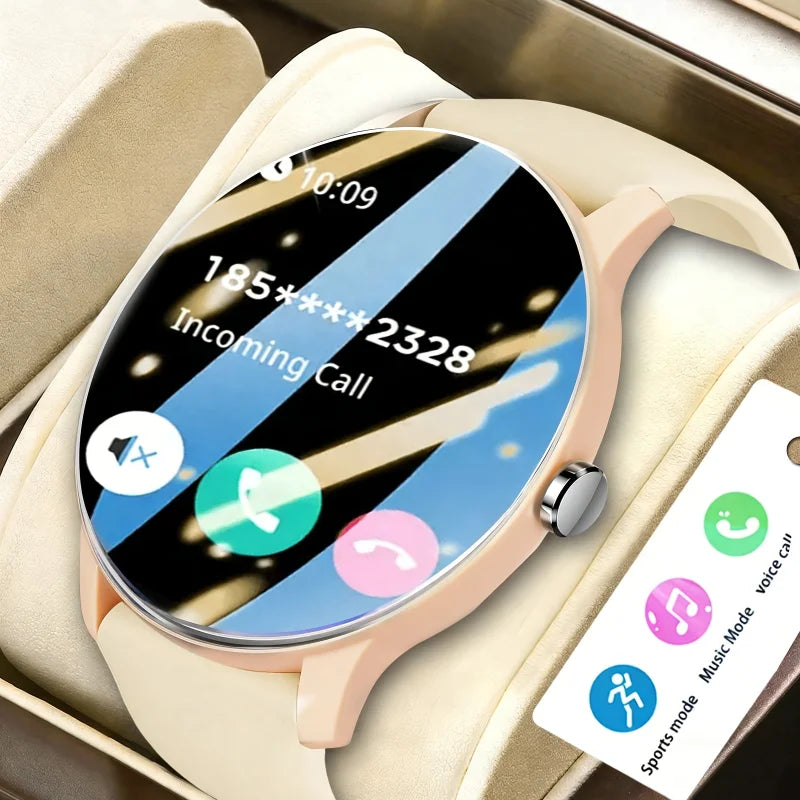 2026 Smartwatch/Fitness-Armband mit Anruffunktion, mehreren Sportmodi, Musiksteuerung, Erinnerung an Bewegungsmangel, Hintergrundbildern, Wetteraktualisierungen, kompatibel mit Android & iPhone