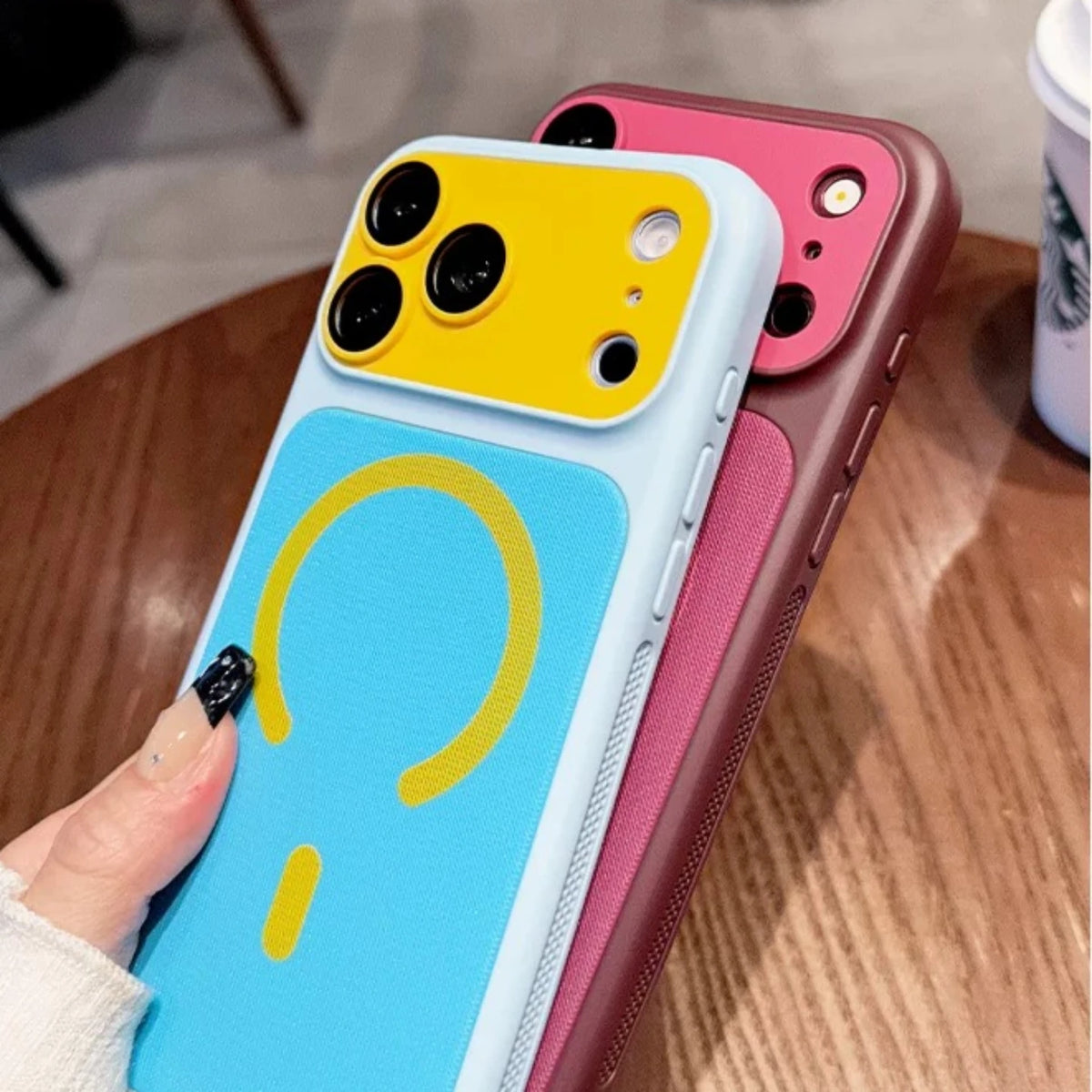 Luxury Fabric Backboard Magnetic Phone Case For iPhone 18 17 Air 16 15 14 Plus 13 12 Pro Max For Magsafe Wireless Charging Cover
