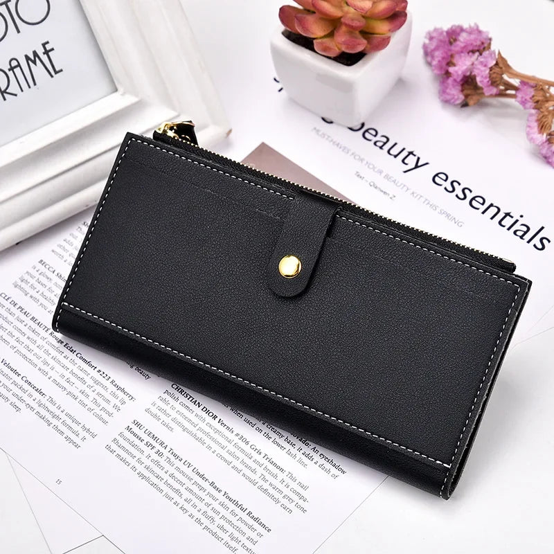 Elegant Clutch Wallet for Women, Versatile Korean Style Long Coin Purse, Fresh Student Wallet, Trendy Female Bag in Stock