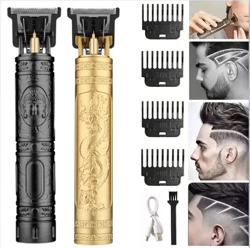 Carving Haarschneider Professionelle Haarschneidemaschine Friseurbetrieb Wiederaufladbarer Haartrimmer Metall-Haarschneidemaschine Haarschneider für Herren