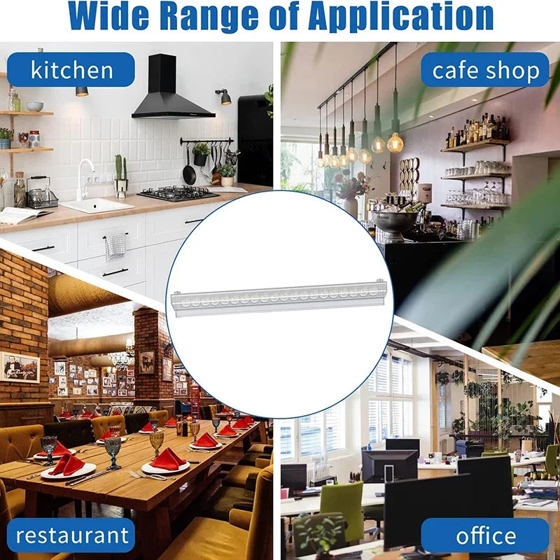 30cm-150cm Organisateur de commandes à emporter pour cuisine Porte-tickets en PVC Support pour commandes à emporter et tickets de restaurant pour bureaux cafés pubs
