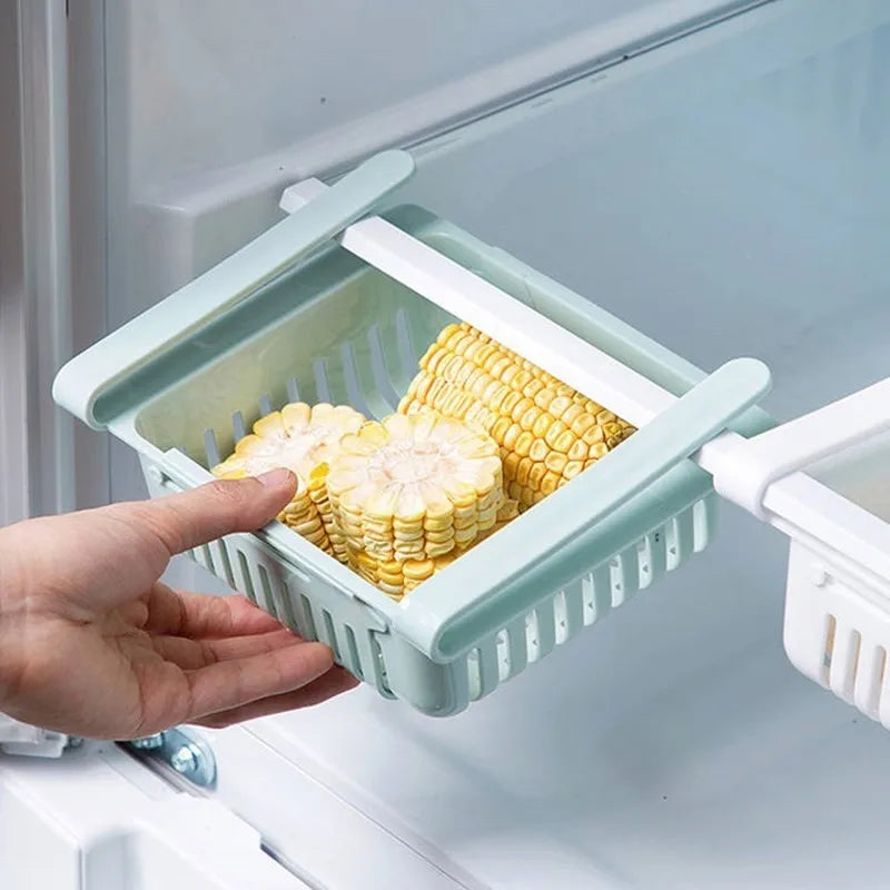 Kitchen Hanging Organizer Refrigerator Egg Fruit Storage Box Drawer Baskets Kitchen Accessories Fridge Organizer Shelf
