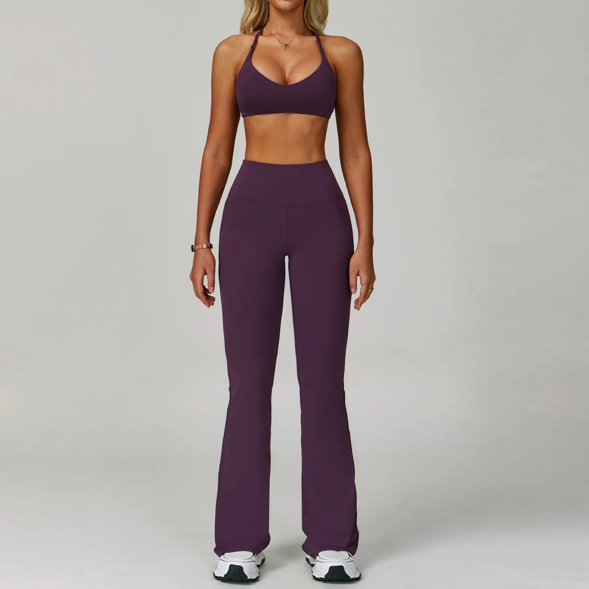 Conjunto de yoga de mujer, 2 piezas, top y leggings