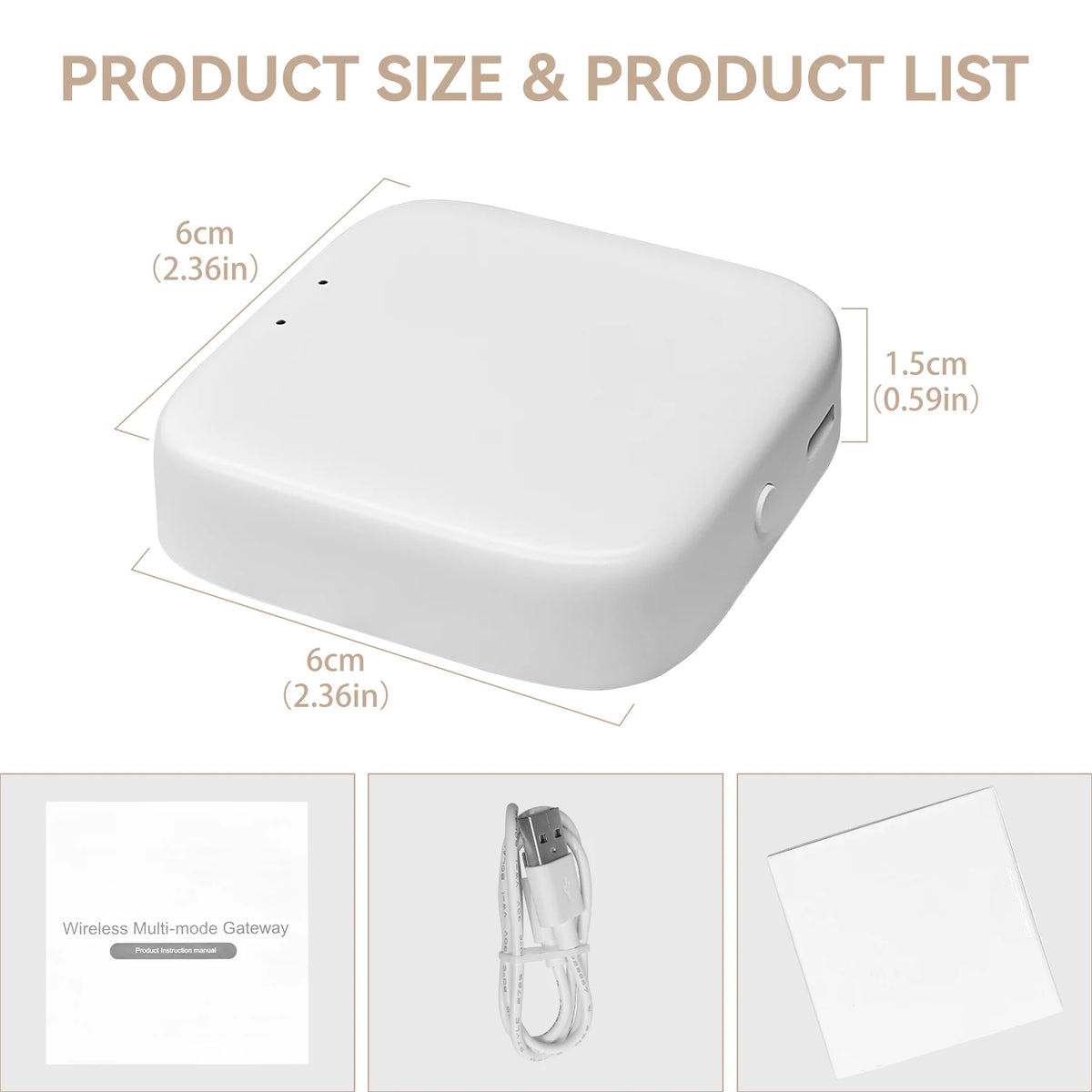 Zigbee Gateway Tuya Devices Bluetooth Wired Smart Hub Smart Life Products Home Control Panel Compatible with Alexa